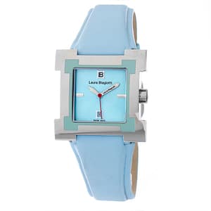 Laura Biagiotti Blue Leather Dress Watch