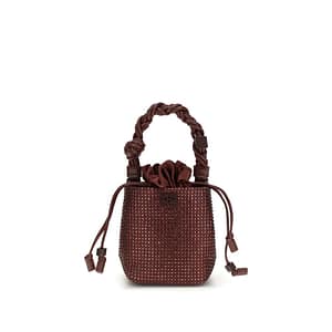 Ganni Bordeaux Recycled Polyester Handbag