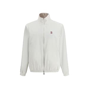 Brunello Cucinelli White Polyamide Full-Length Jacket