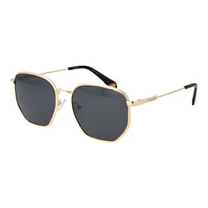 Polaroid Gold Metal Sunglasses