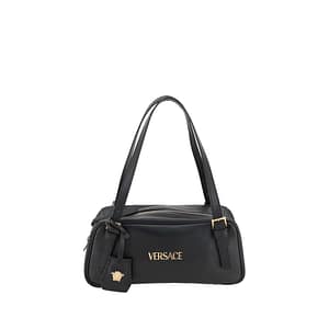 Versace Black Lamb Ovis Aries Aries Shoulder Bag