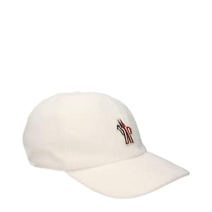 Moncler White Polyester Cap (Baseball Hat)