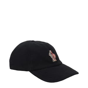 Moncler Black Polyester Cap (Baseball Hat)