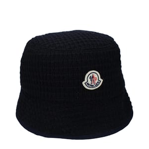 Moncler Blue Wool Bucket Hat