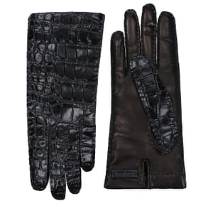 Miu Miu Black Leather Gloves