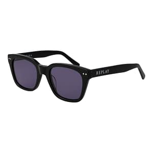 Replay Black Plastic Sunglasses