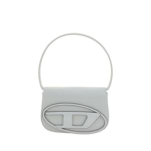 Diesel White Calf Leather Bos Taurus Shoulder Bag