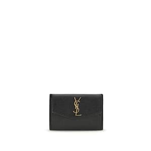 Saint Laurent Black Calf Leather Bos Taurus Wallet