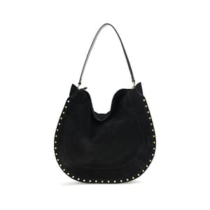 Isabel Marant Black Calf Leather Bos Taurus Shoulder Bag