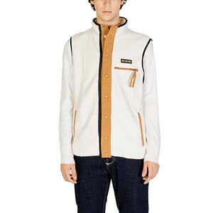 Columbia Cream Polyester Sleveless Jacket