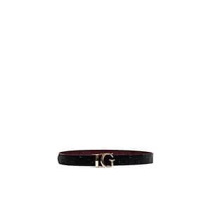 Guess Bordeaux Polyester Thin Belt