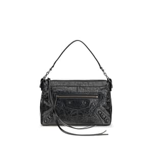 Balenciaga Black Lamb Ovis Aries Aries Shoulder Bag