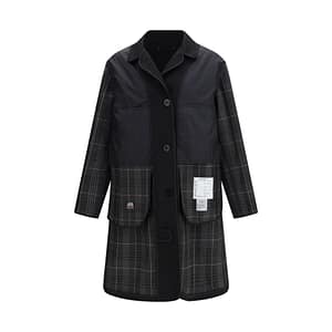 Maison Margiela Black Polyester Coat