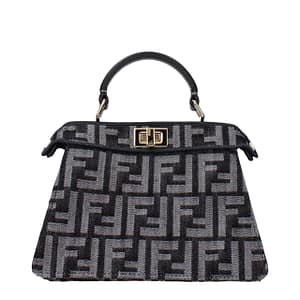 Fendi Black Fabric Handbag