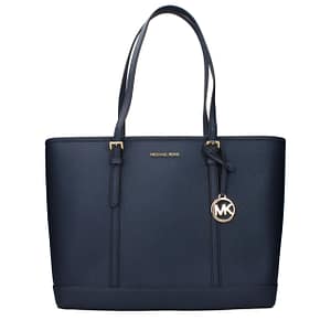 Michael Kors Blue Leather Shoulder Bag