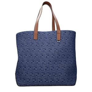 Fendi Blue Fabric Shoulder Bag