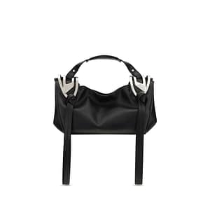 Diesel Black Calf Leather Bos Taurus Handbag