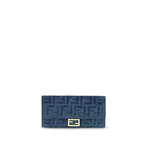 Fendi Blue Cotton Wallet