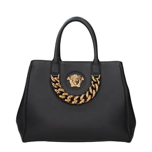 Versace Black Leather Handbag