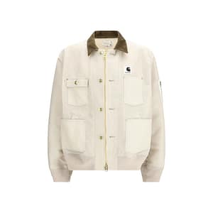 Sacai Beige Cotton Bomber