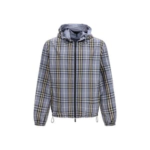 Burberry Blue Polyester Shell Jacket