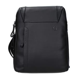 Piquadro Black Leather Crossbody Bag