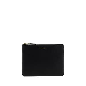 Comme Des Garçons Black Calf Leather Bos Taurus Wallet