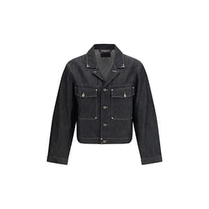 Lemaire Black Cotton Denim Jacket