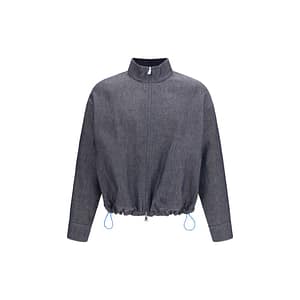 Fendi Blue Linen Denim Jacket