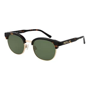 Replay Brown Metal Sunglasses