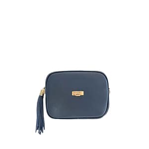 Baldinini Trend Blue Cowhide Crossbody Bag