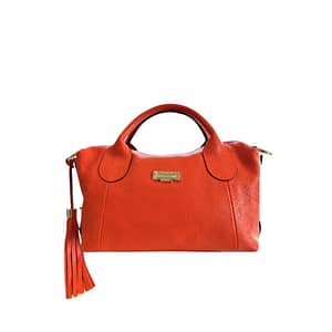 Baldinini Trend Orange Cowhide Shoulder Bag