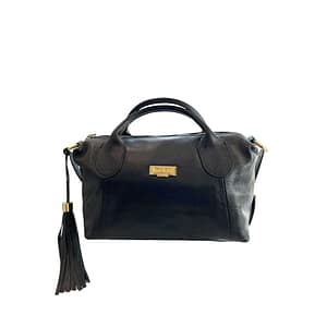 Baldinini Trend Black Cowhide Shoulder Bag