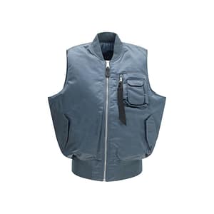 ALPHA INDUSTRIES Blue Nylon Sleveless Jacket