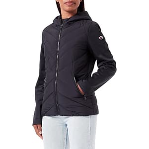 Champion Black Polyester Shell Jacket