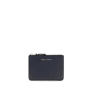 Comme Des Garçons Blue Calf Leather Bos Taurus Wallet