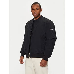 Champion Black Polyamide Bomber
