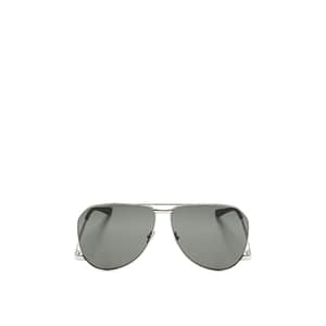 Saint Laurent Silver Metal Sunglasses