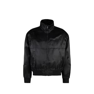 Saint Laurent Black Silk Bomber
