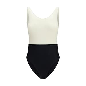 Ami Paris Multicolor Polyamide One-Piece Swimsuit