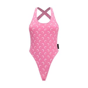Marine Serre Multicolor Polyamide One-Piece Swimsuit