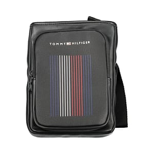 Tommy Hilfiger Black Polyurethane Men Shoulder Bag