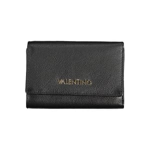 Mario Valentino Black Polyurethane Women Wallet