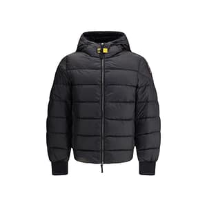 Parajumpers Black Polyamide Jacket Coat