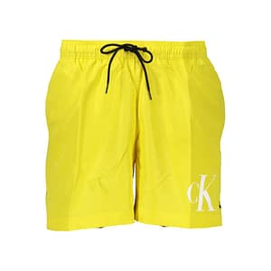 Calvin Klein Giallo Recycled Polyester Men's Swim Boxer
