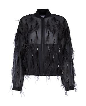 Brunello Cucinelli Brown Silk Bomber