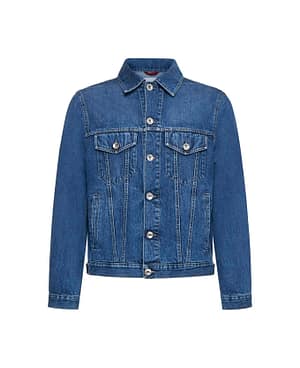 Brunello Cucinelli Blue Cotton Denim Jacket
