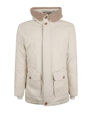 Brunello Cucinelli Multicolor Cotton Full-Length Jacket