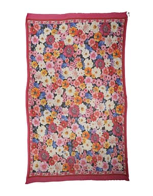 Dolce & Gabbana Multicolor Floral Print Shawl Stole 200cm x 120cm Scarf