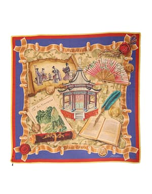 Dolce & Gabbana Multicolor Italy China Shawl Wrap 140cm x 130cm Scarf